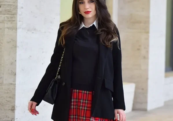 How to Rock a Stylish Plaid Skirt Outfit